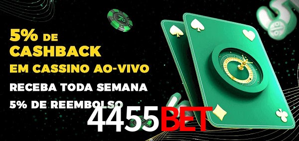 Promoções do cassino ao Vivo 4455bet
